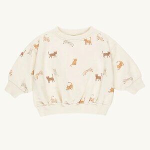 NWT - Quincy Mae ORGANIC Cats Sweatshirt